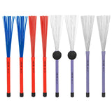 Maxbell Retractable Drum Brushes Professional Durable for Drum Kits Acoustic Drummer Red 35cmx1.5cmx1.5cm