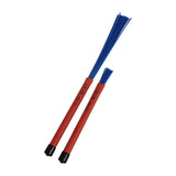 Maxbell Retractable Drum Brushes Professional Durable for Drum Kits Acoustic Drummer Blue 35x1.5cmx1.5cm