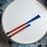 Maxbell Retractable Drum Brushes Professional Durable for Drum Kits Acoustic Drummer Blue 35x1.5cmx1.5cm