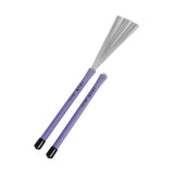Maxbell Retractable Drum Brushes Professional Durable for Drum Kits Acoustic Drummer Violet 1.8x1.5x36cm