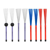Maxbell 8x Retractable Drum Brushes Durable for Acoustic Drummer Beginner Practicing