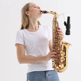 Maxbell Saxophone Microphone Stand Mic Kickstand for Party Studio Recording Weddings