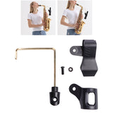 Maxbell Saxophone Microphone Stand Mic Kickstand for Party Studio Recording Weddings