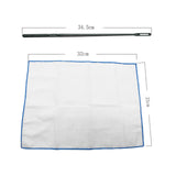 Maxbell Cleaning Rod and Cloth Polishing Cloth Flute Cleaning Set Musicians Teachers
