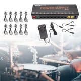 Maxbell Guitar Pedal Power for 18V Guitar Bass Effects Pedal Pedalboard Power Supply