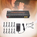 Maxbell Guitar Pedal Power for 18V Guitar Bass Effects Pedal Pedalboard Power Supply
