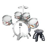 Maxbell Kids Jazz Drum Set Music Enlightenment Development Toy Cymbal Bass Drum Kits Style B