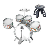 Maxbell Kids Jazz Drum Set Music Enlightenment Development Toy Cymbal Bass Drum Kits Style B