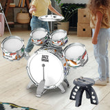 Maxbell Kids Jazz Drum Set Music Enlightenment Development Toy Cymbal Bass Drum Kits Style B