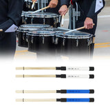 Maxbell Wood Drum Sticks Drum Sticks Brushes for Rock Band Folk Acoustic Performance White