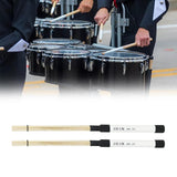 Maxbell Wood Drum Sticks Drum Sticks Brushes for Rock Band Folk Acoustic Performance White