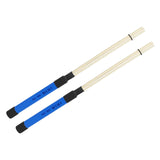 Maxbell Wood Drum Sticks Drum Sticks Brushes for Rock Band Folk Acoustic Performance Blue