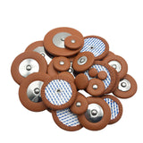 Maxbell 25Pcs Sax Leather Pads Replacements for Alto Saxophone Sax Accessory Players