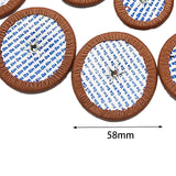 Maxbell 25Pcs Sax Leather Pads Replacements for Alto Saxophone Sax Accessory Players