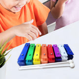 Maxbell Xylophone Gifts Colorful 8 Note Glockenspiel for Kindergarten Preschool Kids