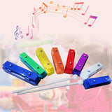 Maxbell Xylophone Gifts Colorful 8 Note Glockenspiel for Kindergarten Preschool Kids