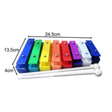 Maxbell Xylophone Gifts Colorful 8 Note Glockenspiel for Kindergarten Preschool Kids