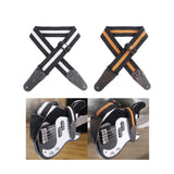 Maxbell Bass Guitar Strap Durable for Bass Guitars Electric Guitar Classical Guitars Black White