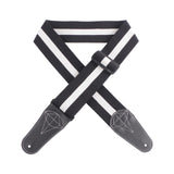 Maxbell Bass Guitar Strap Durable for Bass Guitars Electric Guitar Classical Guitars Black White