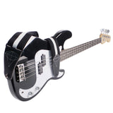 Maxbell Bass Guitar Strap Durable for Bass Guitars Electric Guitar Classical Guitars Black White