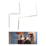 Maxbell Cymbal Arm Holder Z Arm Parts for Jazz Drum Percussion Drum Arms Support Rod Medium