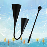 Maxbell Agogo Bells Teaching Aids Birthday Gift Funny Handheld Percussion Instrument 25cmx14cm