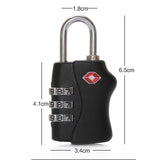 Maxbell TSA Approved 3-Digit Combination Lock Code Padlock Travel Bag and Gym Locker