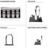 Maxbell TSA Approved 4-Digit Combination Lock Code Padlock Travel Bag and Gym Locker