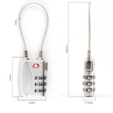 Max Maxb Mini 3-Digit Resetable Combination Travel Luggage Suitcase Lock Padlock