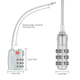 Max Maxb Mini 3-Digit Resetable Combination Travel Luggage Suitcase Lock Padlock