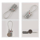 Max Maxb Mini 3-Digit Resetable Combination Travel Luggage Suitcase Lock Padlock