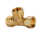 Maxbell 1/2'' Female Male 3 Way Tube Hose Coupler Connector Joint Fitting Type B
