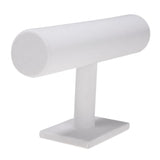 Max T-bar Jewelry Bracelet Bangle Watch Display Stand Holder White Velvet