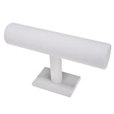 Max T-bar Jewelry Bracelet Bangle Watch Display Stand Holder White Velvet