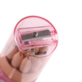 Max 5Pcs 12 Colored Pencil with Container Sharpener Child Writing Card Pink Tube