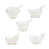 Max Glass Mortar with Pestle Lab Kitchen Spice Drug Grinder Mixer 60mm