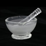 Max Glass Mortar with Pestle Lab Kitchen Spice Drug Grinder Mixer 60mm