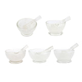 Max Glass Mortar with Pestle Lab Kitchen Spice Drug Grinder Mixer 60mm