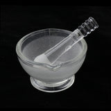 Max Glass Mortar with Pestle Lab Kitchen Spice Drug Grinder Mixer 60mm