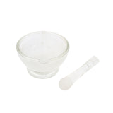 Max Glass Mortar with Pestle Lab Kitchen Spice Drug Grinder Mixer 60mm