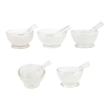 Max Glass Mortar with Pestle Lab Kitchen Spice Drug Grinder Mixer 60mm