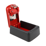 Max Key Storage Lock Box 4-Digit Combination Lock Box Wall Mounted  Red