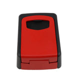 Max Key Storage Lock Box 4-Digit Combination Lock Box Wall Mounted  Red