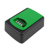 Max Key Storage Lock Box 4-Digit Combination Lock Box Wall Mounted  Green