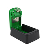Max Key Storage Lock Box 4-Digit Combination Lock Box Wall Mounted  Green