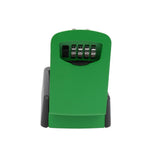 Max Key Storage Lock Box 4-Digit Combination Lock Box Wall Mounted  Green