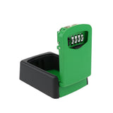 Max Key Storage Lock Box 4-Digit Combination Lock Box Wall Mounted  Green