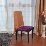 Max Universal Spandex Chair Covers For Wedding Party Decoration Light Coffee