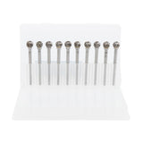 Max 10 Pieces 6mm Tungsten Carbide Burrs Rotary Point Burrs Grinder Shank Bits