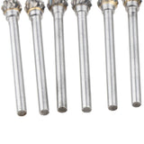 Max 10 Pieces 6mm Tungsten Carbide Burrs Rotary Point Burrs Grinder Shank Bits